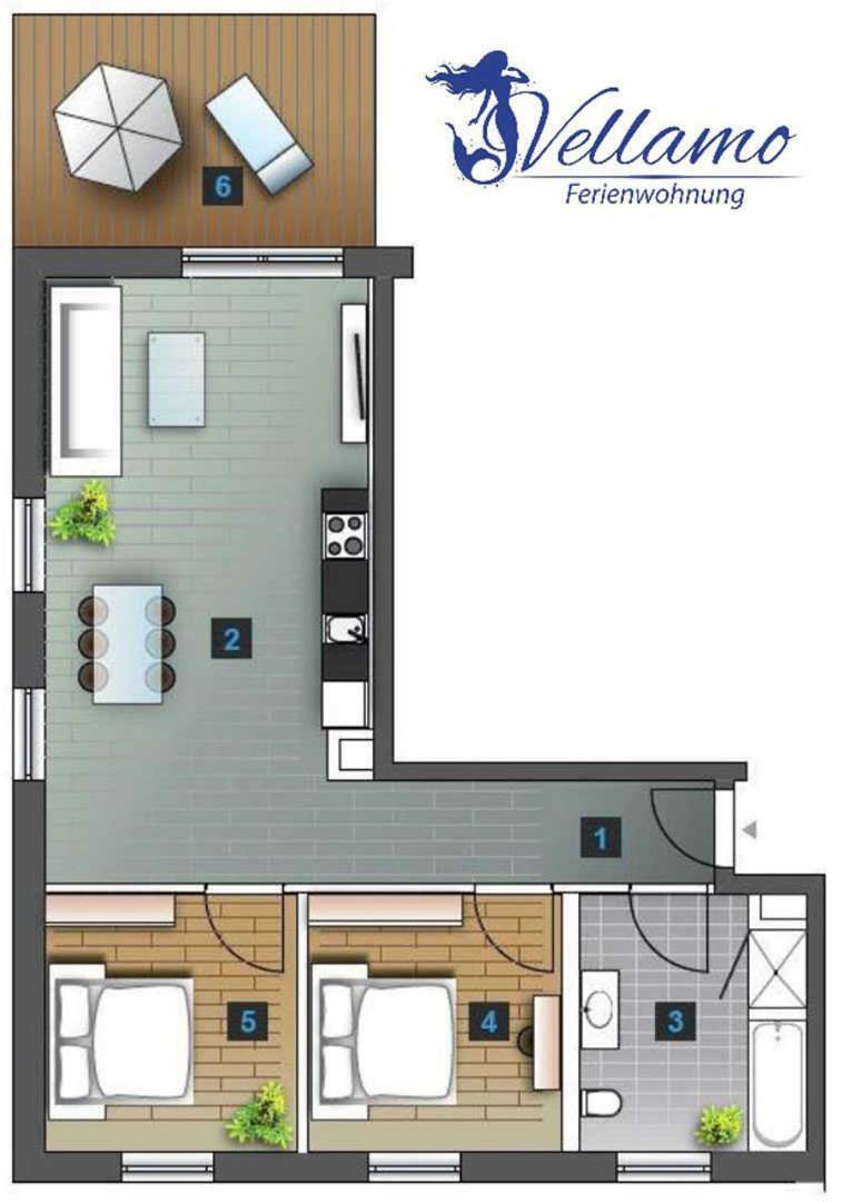 Ferienwohnung Vellamo Rerik Esterno foto